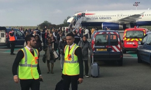 Zborul BA303 al British Airways evacuat înainte de decolare "din motive de securitate pe aeroportul Charles de Gaulle; pasagerii, percheziţionaţi