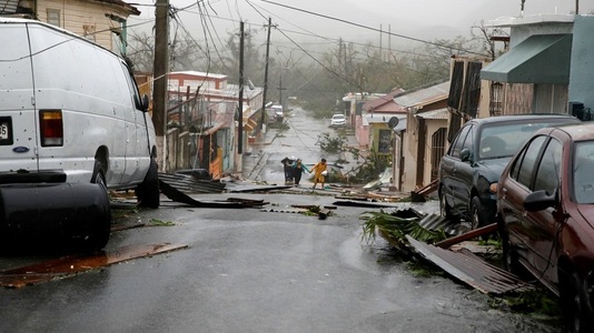 Uraganul Maria provoacă o pană de curent pe întreaga Insulă Puerto Rico