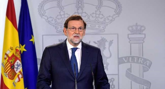 Premierul spaniol Mariano Rajoy nu exclude invocarea articolului 155 din Constituţie prin care poate destitui Guvernul catalan