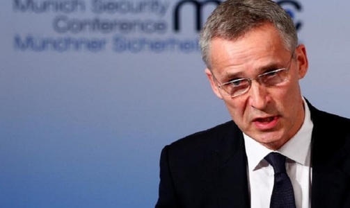 Stoltenberg: Lucrăm pentru a face societăţile noastre mai puternice în faţa atacurilor hibride, care au devenit mai intense şi mai rapide ca oricând