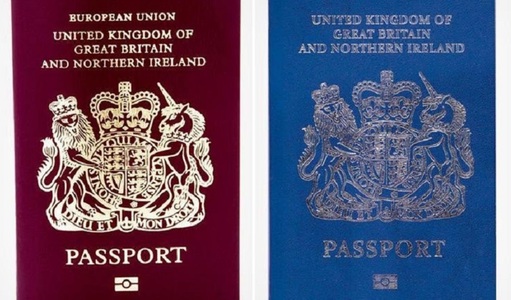 Marea Britanie se întoarce după Brexit la ”emblematicul” paşaport albastru 