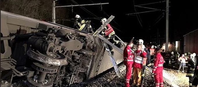 Două trenuri s-au ciocnit în Austria: 17 persoane au fost rănite, patru sunt în stare gravă