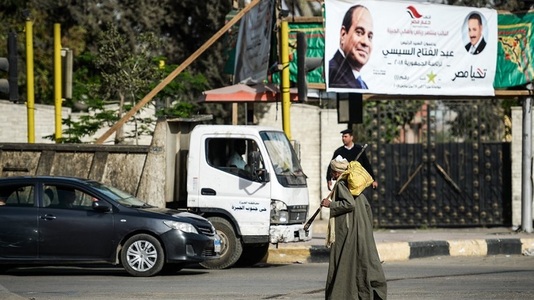 El-Sisi, reales cu 90% din voturile exprimate de 40% din alegători, arată primele estimări