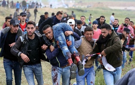 UPDATE Cel puţin 12 palestinieni ucişi şi alţi 1.200 de răniţi de armata israeliană la frontieră în cursul ”marşului întoarcerii”