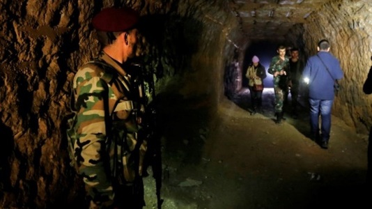 Rebelii sirieni au săpat în Ghouta un labirint de tuneluri, dotat cu spitale de campanie şi un cartier general militar
