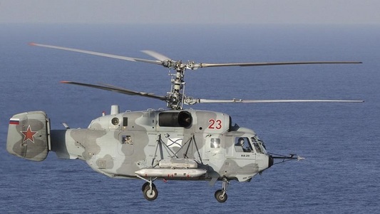Doi piloţi ruşi morţi în apropiere de Kaliningrad, în urma prăbuşirii unui elicopter în Marea Baltică