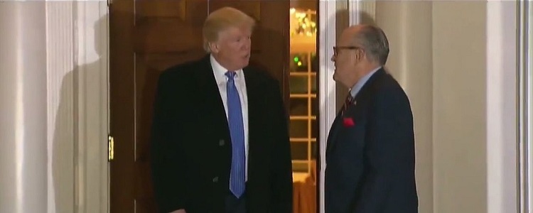 Fostul primar al New Yorkului Rudy Giuliani, noul avocat al lui Donald Trump