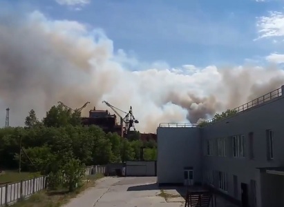 Incendiu la Cernobîl - VIDEO
