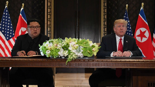 SUA se angajează să ofere ”garanţii de securitate” Coreei de Nord, Phenianul îşi ”reafirmă angajamentul ferm şi de nezdruncinat faţă de denuclearizarea completă a peninsulei coreene”