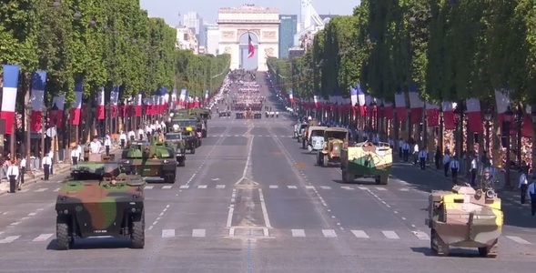 Parada de 14 iulie de la Paris, sub semnul fraternităţii armelor

