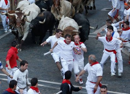 Pamplona: 42 de persoane au fost rănite în timpul curselor cu tauri, pe durata festivalului San Fermin
