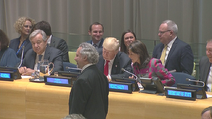 Trump evocă la ONU viitoarea sa întâlnire cu Kim