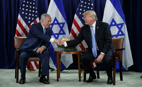 Trump se declară, pentru prima oară, în favoarea soluţiei cu două state în conflictul israeliano-palestinian şi promite să prezinte un plan de pace în regiune ”în două, trei sau patru luni”