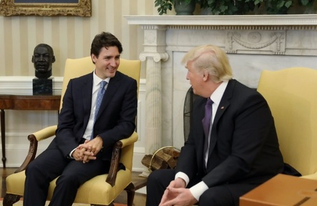 Trump susţine că a refuzat o întâlnire cu Justin Trudeau privind NAFTA

