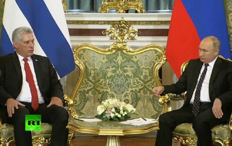 Putin îl primeşte la Kremlin pe Miguel Diaz-Canel în cadrul primei sale vizite în Rusia în calitate de preşedinte cubanez