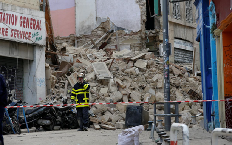 Bilanţul victimelor surpării unor clădiri vechi la Marsilia creşte la patru morţi