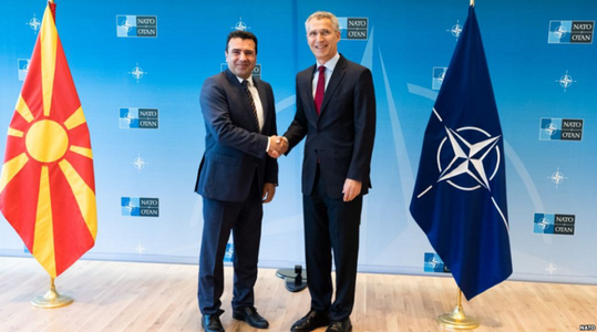 NATO urmează să semneze miercuri cu Skopje protocolul de aderare a Macedoniei la Alianţa Nord-Atlantică 