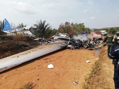 Un avion s-a prăbuşit în Columbia: toate cele 12 persoane aflate la bord au murit