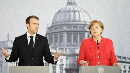 Merkel se distanţează de Macron în privinţa Europei şi îşi afişează divergenţele cu privire la mandatul la ONU, salariul minim european, sediului PE la Strasbourg şi mutualizării datoriilor