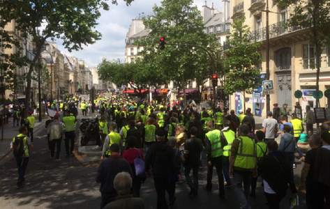 Aproximativ 12.500 de ”veste galbene” în stradă la ”actul 28”, cu o zi înaintea alegerilor europene