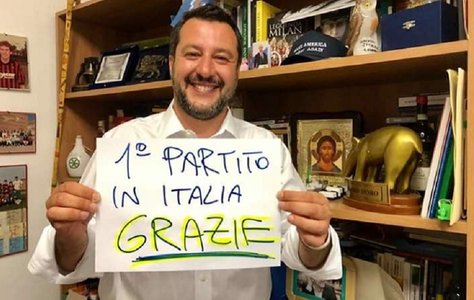 Liga lui Salvini obţine o victorie în scrutinul european; PD pe locul doi, urmat de M5S - exit-poll