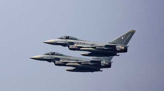 Coliziune între două avioane de vânătoare de tip Eurofighter în nordul Germaniei