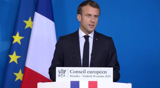Macron propune înfiinţarea unei ”înalte autorităţi a vieţii publice” în urma respingerii lui Goulard în PE, o ”disfuncţionalitate” şi o ”criză politică”; preşedintele francez se opune amânării Brexitului