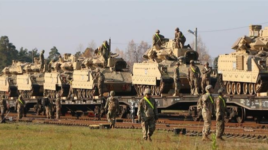 Desfăşurare de trupe, tancuri şi blindate americane în Lituania, într-un ”mesaj adresat Rusiei”