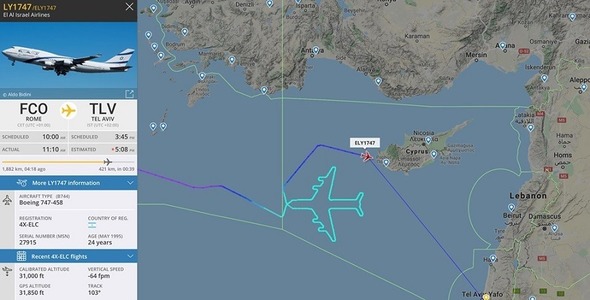Israel: Queen of the Sky, ‘jumbo jet’ al companiei El Al, şi-a desenat propria siluetă deasupra Mării Mediterane la ultimul său zbor
