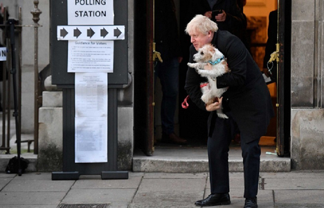 Boris Johnson, Sadiq Khan şi Nicola Sturgeon, între numeroşii britanici care şi-au luat câinii la secţia de votare - FOTO, VIDEO