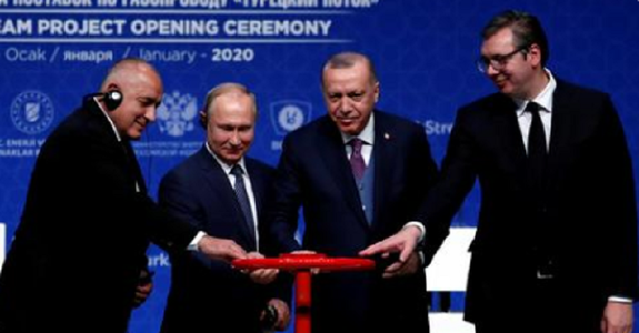 Erdogan şi Putin inaugurează gazoductul TurkStream care alimentează Turcia şi Europa cu gaze naturale ruseşti