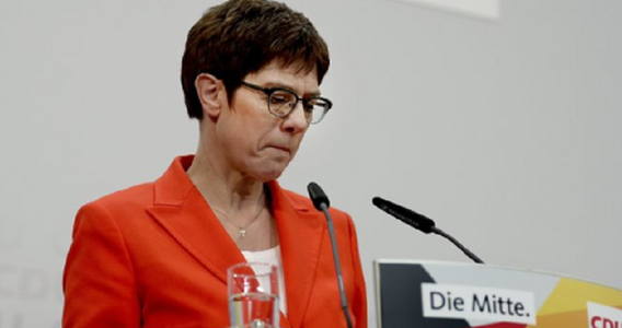 UPDATE-Annegret Kramp-Karrenbauer renunţă să-i succeadă Angelei Merkel la Cancelarie şi la conducerea CDU