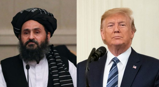 Trump discută la telefon cu liderul politic al talibanilor, mollahul Abdul Ghani Baradar, şi se declară încrezător; ”Relaţia mea cu mollahul este foarte bună”, ”Cred că avem un interes comun”