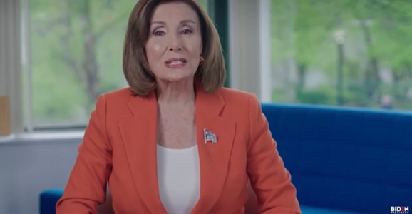 Nancy Pelosi anunţă într-un mesaj video că-l susţine pe Joe Biden în alegerile prezidenţiale 