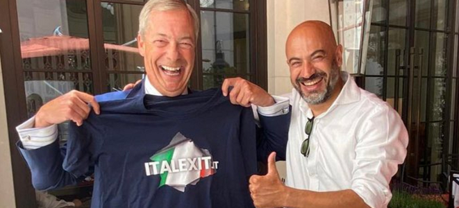 Senatorul italian Gianluigi Paragone lansează Partidul Italexit, după modelul Brexitului
