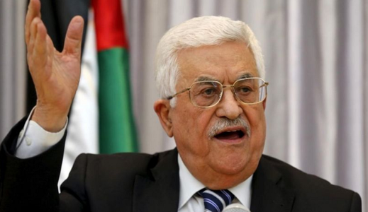 Liderul palestinian Mahmoud Abbas ”respinge şi denunţă” acordul dintre Israel şi Emiratele Arabe Unite