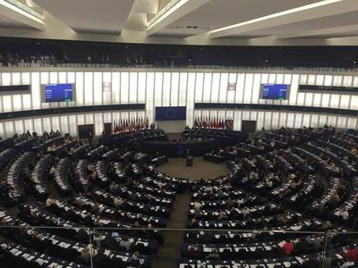 Sassoli: Strasbourg a fost declarat zonă roşie. Următorul plen al Parlamentului European va avea loc la Bruxelles 