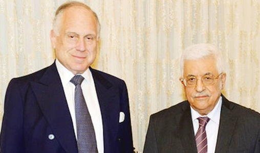 Întâlnire între preşediţii palestinian Mahmoud Abbas şi al Congresului Evreiesc Mondial Ronald în Cisiordania