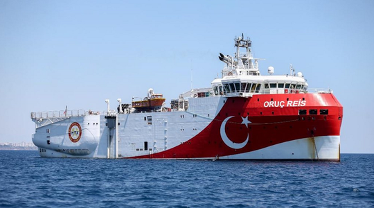 Turcia trimite din nou nava de prospecţiuni Oruc Reis în estul Mării Mediterane