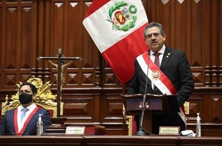 Manuel Merino, preşedintele interimar al Peru, a demisionat după ce două persoane au murit în timpul protestelor