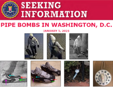 FBI publică noi imagini cu bărbatul care a pus bombe în apropiere de Congres înaintea asaltului sângeros de la Capitoliu