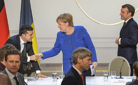 Merkel, Macron şi Zelenski discută vineri, într-o videoconferinţă, despre tensiunile dintre Rusia şi Ucraina