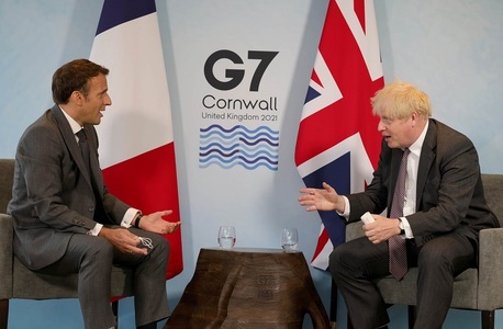 Macron a avut o confruntare cu Boris Johnson despre geografia post-Brexit a Regatului Unit