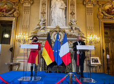 Parisul şi Berlinul vor ”cât mai rapid” o reuniune cu Rusia, în formatul Normandia, anunţă  Jean-Yves Le Drian într-o reunune cu noua şefă a diplomaţiei germane Annalena Baerbock