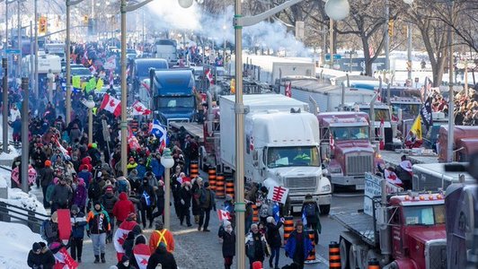 Franţa: Convoaiele libertăţii au ajuns pe Champs-Elysees. Poliţia a făcut uz de gaze lacrimogene - VIDEO -