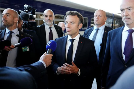 Macron spune că Franţa ajută România în privinţa cantităţilor de cereale blocate în Ucraina