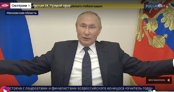Putin îşi exprimă speranţa ca situaţia militară în teritoriile ucrainene pe care le-a anexat recent să se ”stabilizeze”