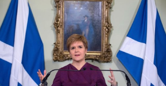 Premierul scoţian Nicola Sturgeon este încrezătoare că un al doilea referendum privind independenţa Scoţiei ar putea avea loc în octombrie 2023