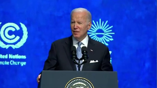 COP27. Preşedintele american a promis că SUA vor face ceea ce au de făcut pentru a evita „un iad climatic” / Protest în timpul discursului rostit de Joe Biden la summitul climei din Egipt