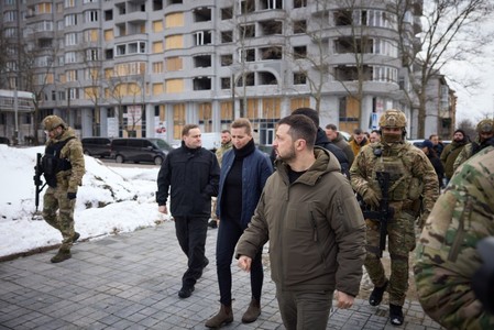 Preşedintele Zelenski a primit-o la Mikolaiv, în sudul Ucrainei, pe şefa guvernului Danemarcei - FOTO